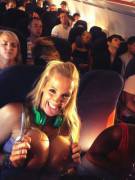 Flashing While The Rest Of The Plane Sleeps. [Img] (Xpost R/Titsassandnoclass)