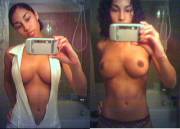 Black Girl Selfshot Tits
