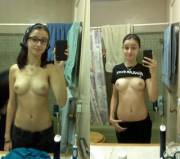 Glasses On - Glasses Off (Xpost From R/Girlswithglasses)