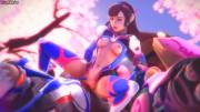 D.va Getting Creampied, (Cakeofcakes) [Overwatch]