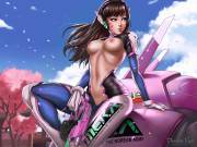 D.va Enjoying The View In Hanamura [Overwatch] (Dandonfuga)