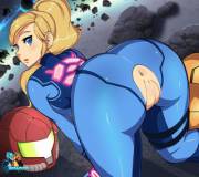 Samus Bent Over
