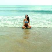 Cross Legged In The Water.