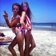 American Babes At The Beach.