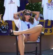Lsu Up Jersey/Skirt Pussy Shot