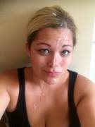 Cum Covered Selfie