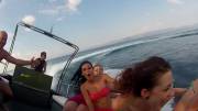 Surprise Reveal Boob On Speedboat