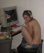 Embarrassed At The Computer