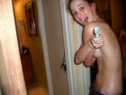 Just Trying To Brush Her Teeth