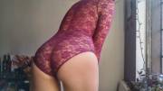 Lace Onesie Stuck Between My Cheeks [F]