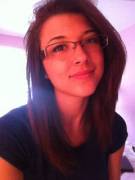 Longhair College Girl Selfie W/ Glasses