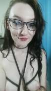There's A Little Cum On My Glasses....oops (: