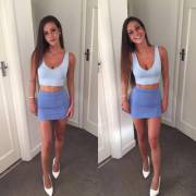 Tight Skirt And A Smile