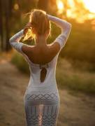 When The Sun Shines Through A Dress And Makes It Transparent