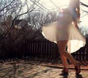 Posing In The Backyard