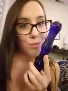 Cleaning Off All The Grool On My Toy, Like A Good Girl Should ;)