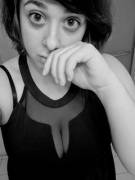 The Girl's All Eyes And Boobs!