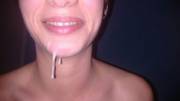 My (M44) Load Dripping Down From Her (F30) Face!! And She Likes It!!!