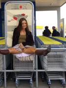 Upskirt At The Market