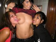 Licking Her Nipple Rings