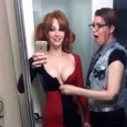 Helping Her Friend Out Of Her Harley Quinn Costume