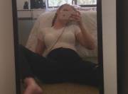 Tight Black Jeans And A Sheer White Tee :P