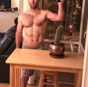 Just Me And My Cactus... Both A Little Prickly Tonight.