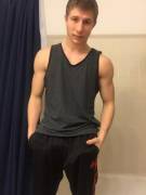 Getting Ready For My Post Workout Shower