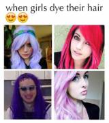 When Girls Dye Their Hair