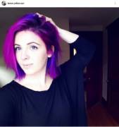 Purple-Pinky-Blue Hair + Pretty Eyes = Babe