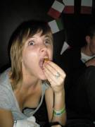 You Know, I Can Think Of Something Else She Could Be Stuffing Her Mouth With...