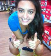 She Picked A Good Day To Not Wear A Bra