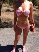 My Gf During The Summer Time, We Went For A Walk In The Countryside