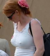 Redhead Milf With A Fairly Serious Rack On Her. X-Post From /R/Braless