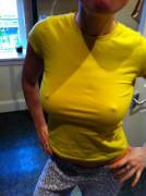 Last One For Today: Big Saggy Pokies In Yellow.