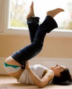 Hot Yoga Jeans Squeezing In....