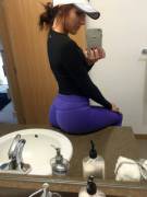 Selfie On Her Wash Basin