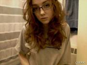 Although Shy And Hesitant..... She Gathers The Self-Confidence To Flash [Gif]