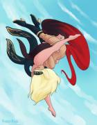 Raven And Kat: Zero-G 69 (Roxyrex) [Gravity Rush]