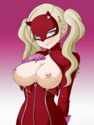 Ann Takamaki Unzipping (Santystuff) [Persona]