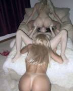 Two Cottontails On A Pale Girl.