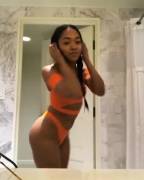 Curvy And Flirty In Orange