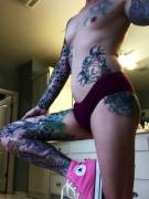 Tattoos And Pink Chucks...