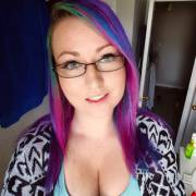 It's Been A While! Hello :). My Neon Hair Today! Some Roots But Still Super Bright.