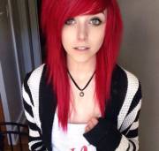 Bright Red And Pretty Eyes