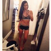 Trying On New Sports Bra And Shorts