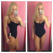 Trying On One Piece Bikini