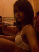 Desi Teen Lounges Around