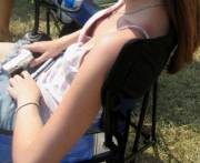 And Another Small-Breasted Woman And A Rigid Bra Cup. Utterly Glorious.