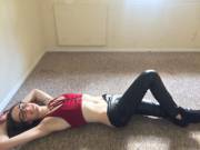 Ever Laid In An Abandoned Apartment, Grinning With Cum On Your Face? It's Fun!